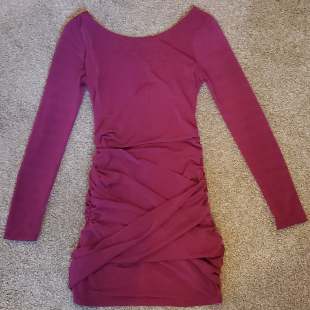 Guess Criss Cross Wrap Style Fitted Dress
